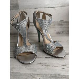 Betsey Johnson Formal Rhinestone Heels SB- I‎ Do 7.5